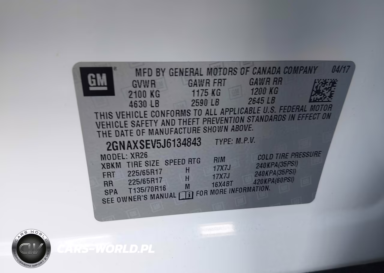 2018 Chevrolet Equinox Lt VIN:2GNAXSEV5J6134843 - 9