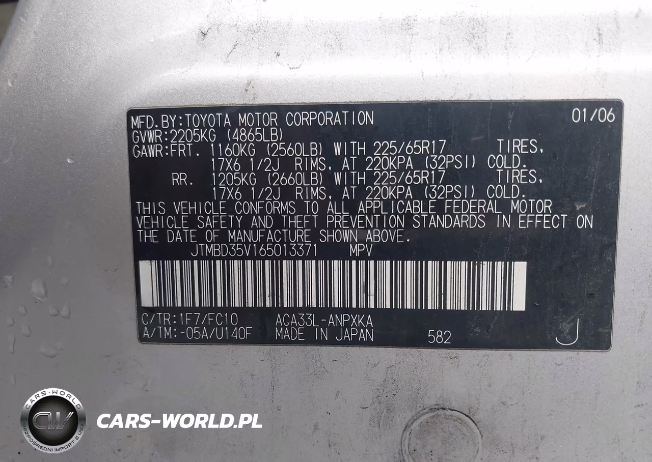 2006 Toyota Rav4 VIN:JTMBD35V165013371 - 9