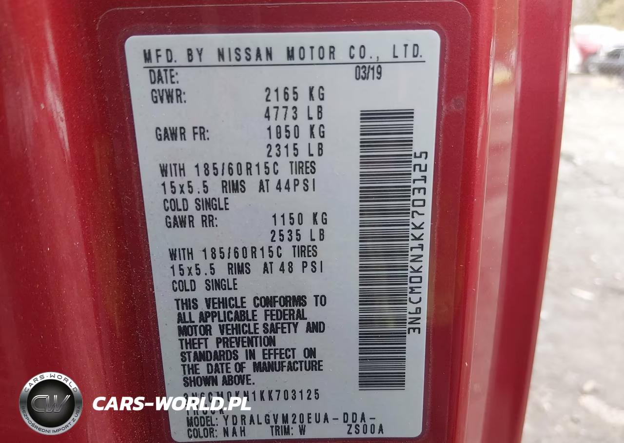 2019 Nissan Nv200 Sv VIN:3N6CM0KN1KK703125 - 4
