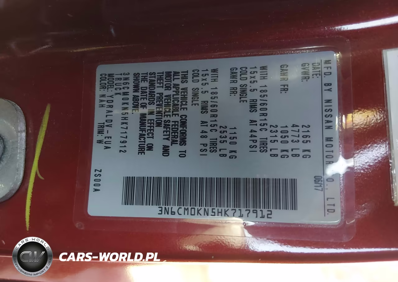 2017 Nissan Nv200 S VIN:3N6CM0KN5HK717912 - 9