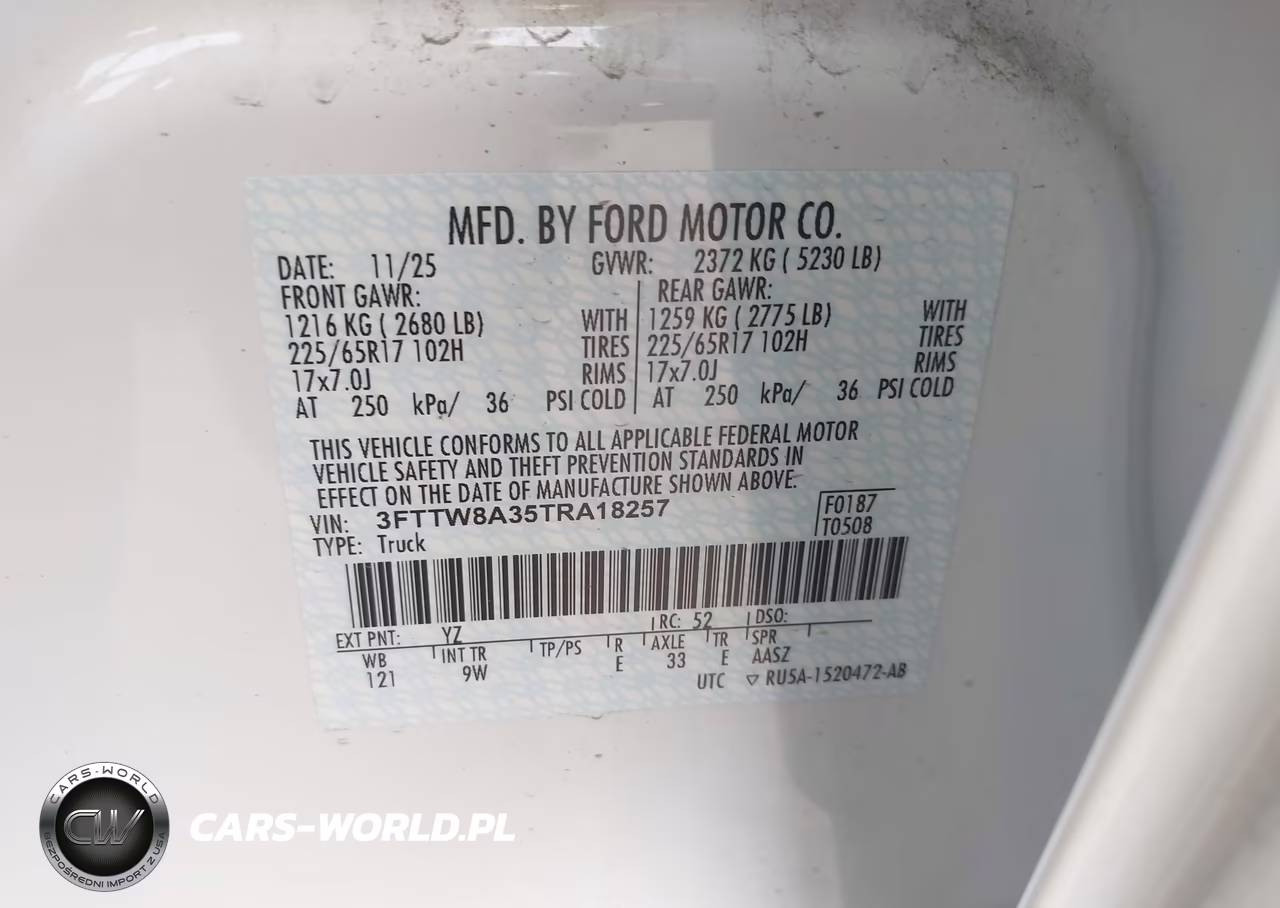 2026 Ford Maverick Xl VIN:3FTTW8A35TRA18257 - 9