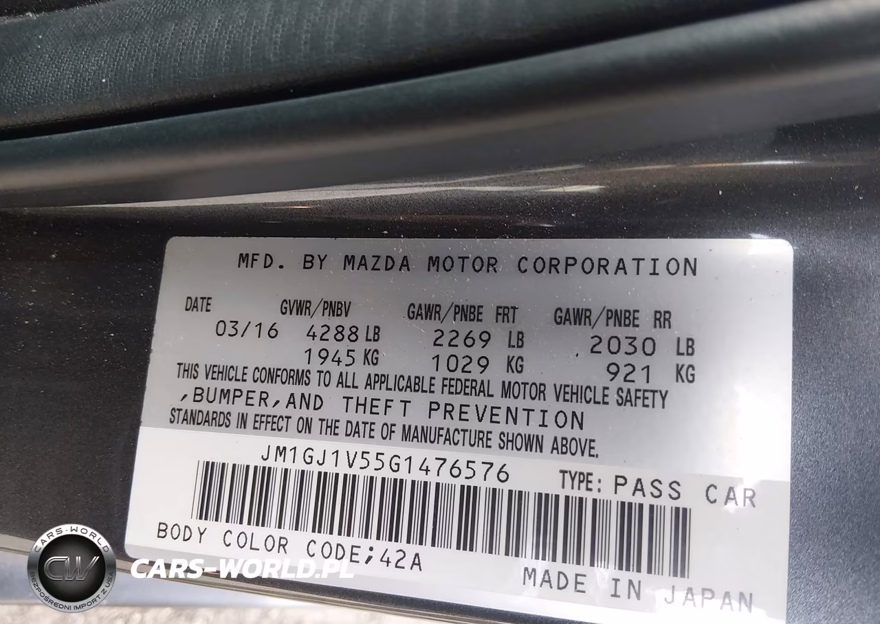2016 Mazda Mazda6 I Touring VIN:JM1GJ1V55G1476576 - 9
