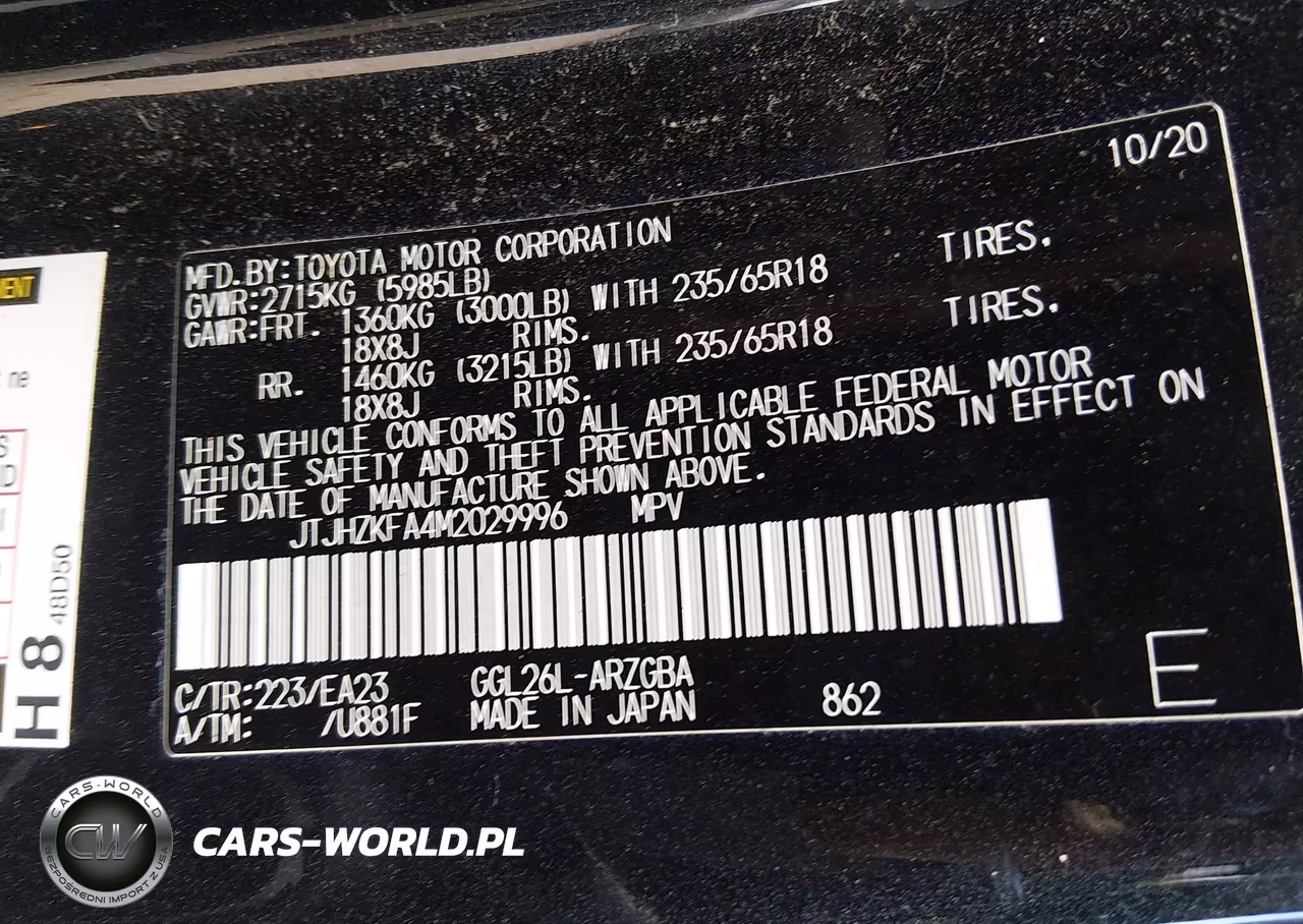 2021 Lexus Rx 350L VIN:JTJHZKFA4M2029996 - 9
