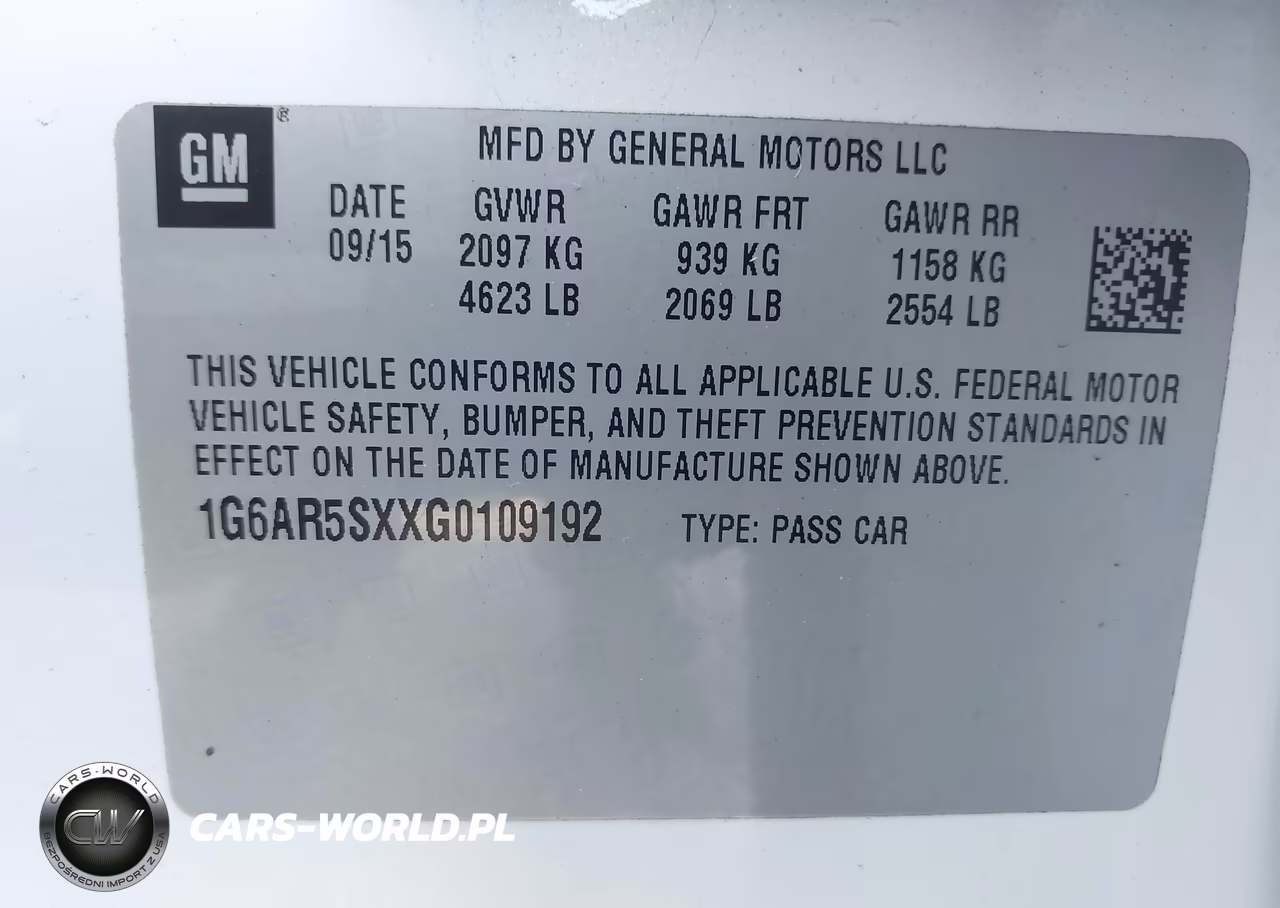 2016 Cadillac Cts Luxury Collection VIN:1G6AR5SXXG0109192 - 9