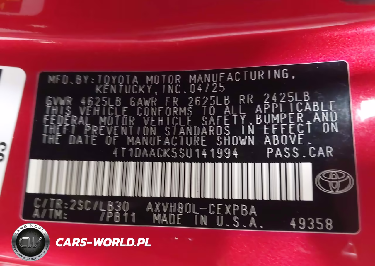 2025 Toyota Camry Xse VIN:4T1DAACK5SU141994 - 9