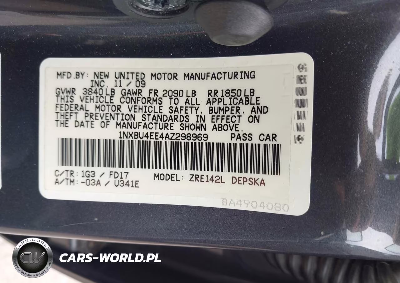 2010 Toyota Corolla S VIN:1NXBU4EE4AZ298969 - 9