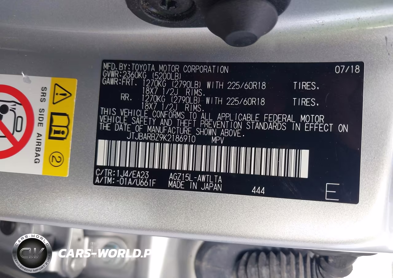 2019 Lexus Nx 300 VIN:JTJBARBZ9K2186910 - 9