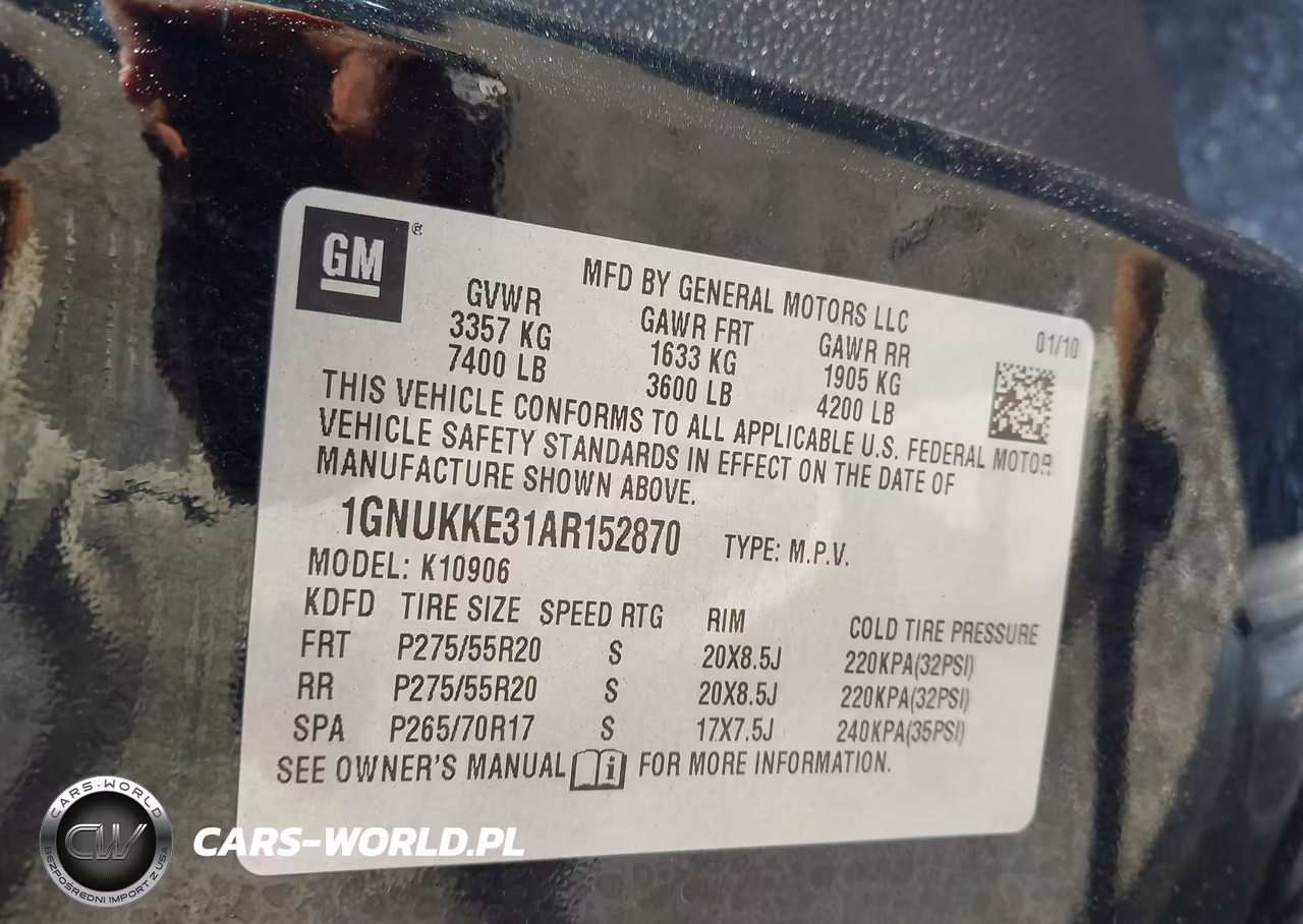 2010 Chevrolet Suburban 1500 Ltz VIN:1GNUKKE31AR152870 - 9