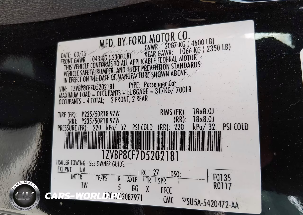 2013 Ford Mustang Gt VIN:1ZVBP8CF7D5202181 - 9