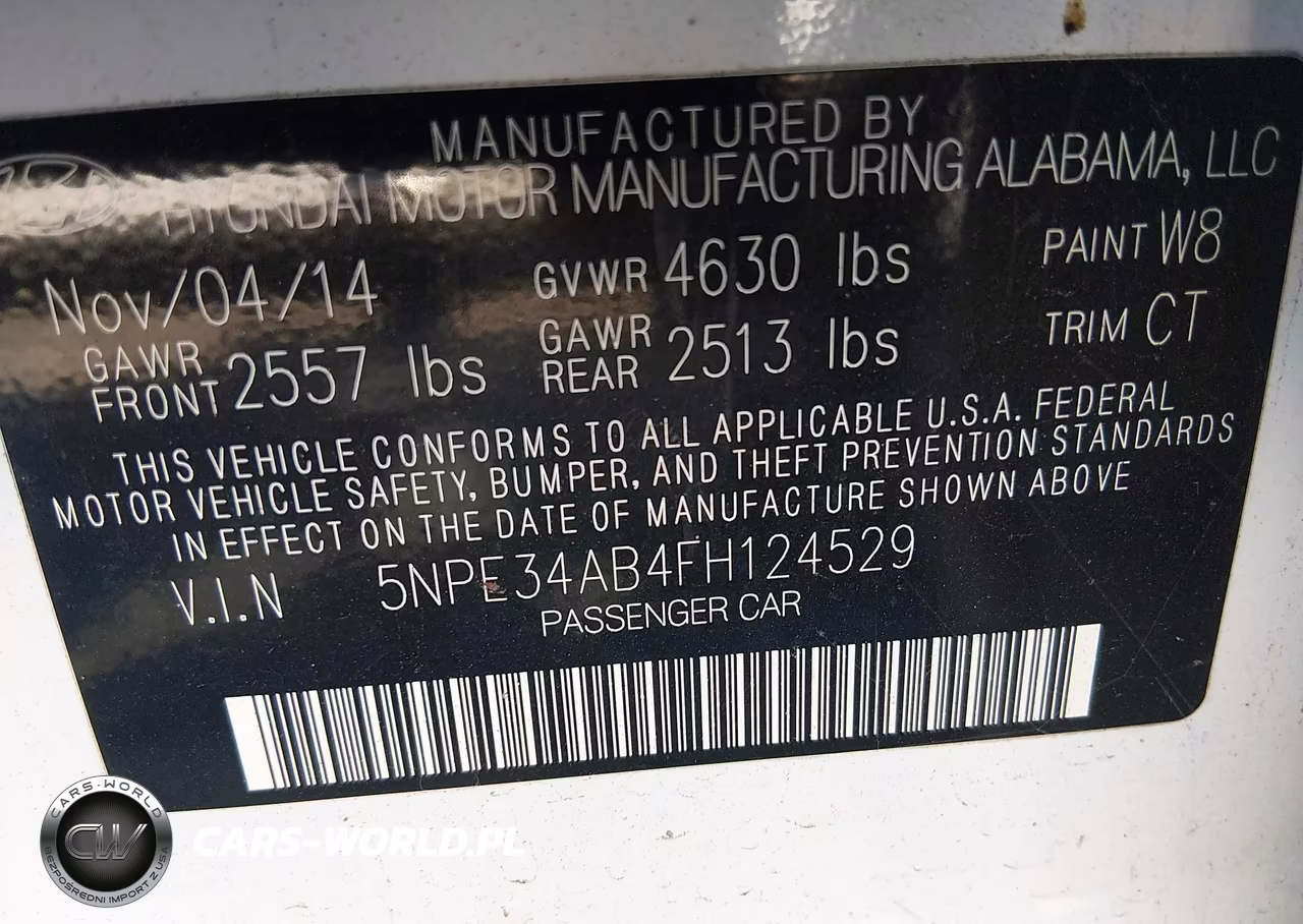 2015 Hyundai Sonata Limited 2.0T VIN:5NPE34AB4FH124529 - 9
