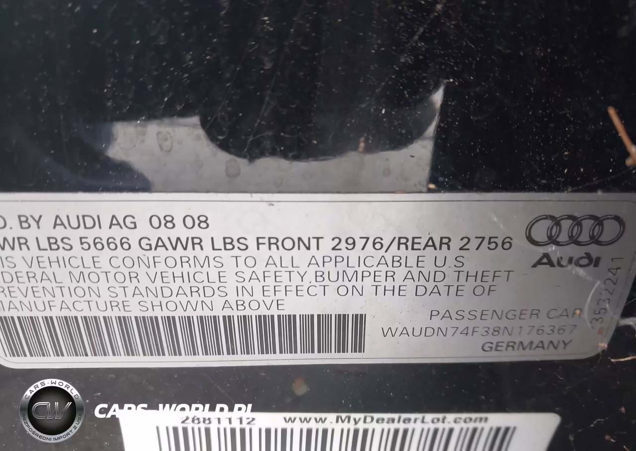 2008 Audi S6 5.2 VIN:WAUDN74F38N176367 - 9