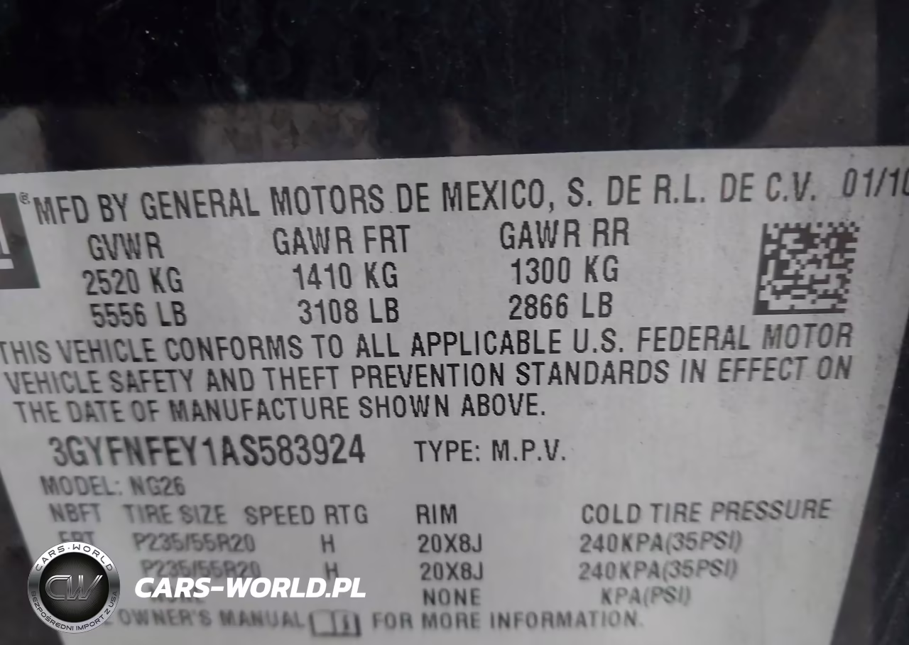 2010 Cadillac Srx Premium Collection VIN:3GYFNFEY1AS583924 - 9