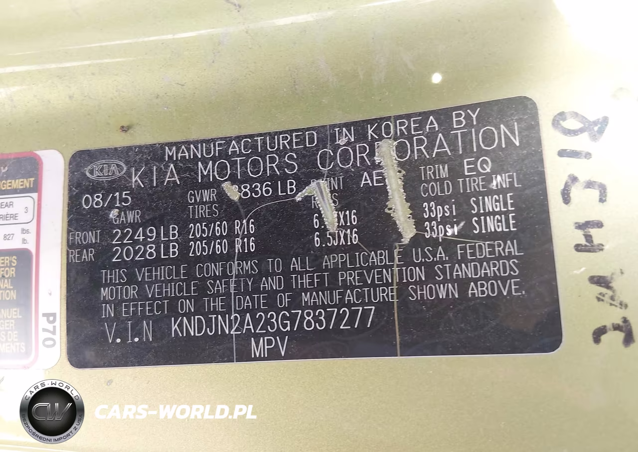 2016 Kia Soul VIN:KNDJN2A23G7837277 - 9