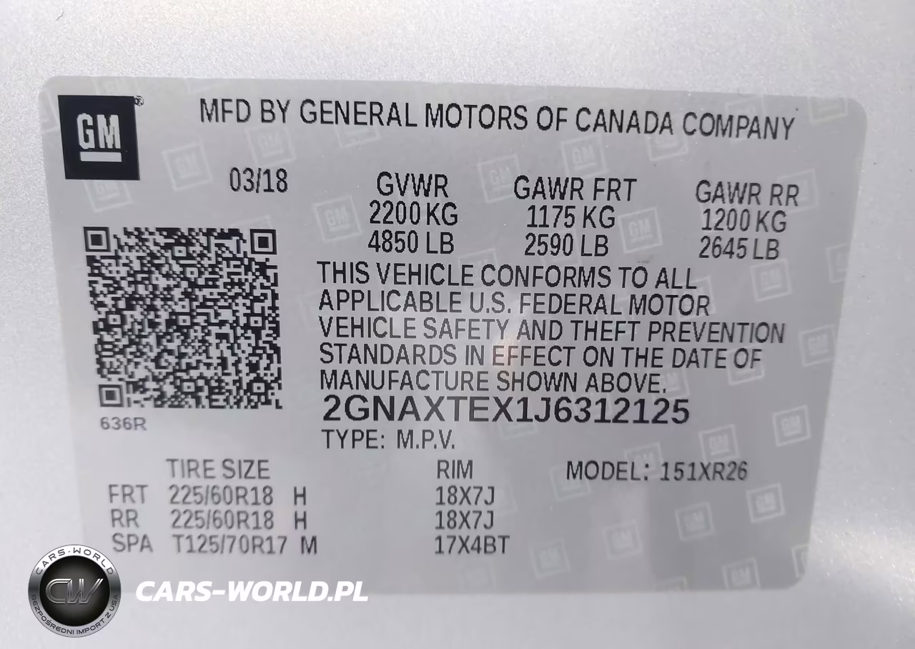 2018 Chevrolet Equinox Lt VIN:2GNAXTEX1J6312125 - 9