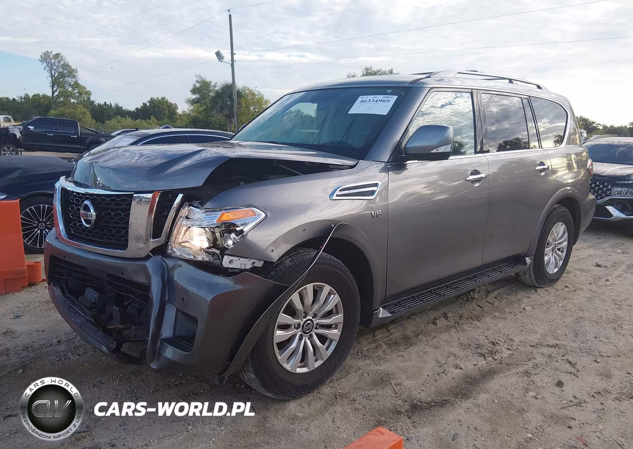 2020 Nissan Armada Sv 2Wd VIN:JN8AY2NDXLX016341 - 2