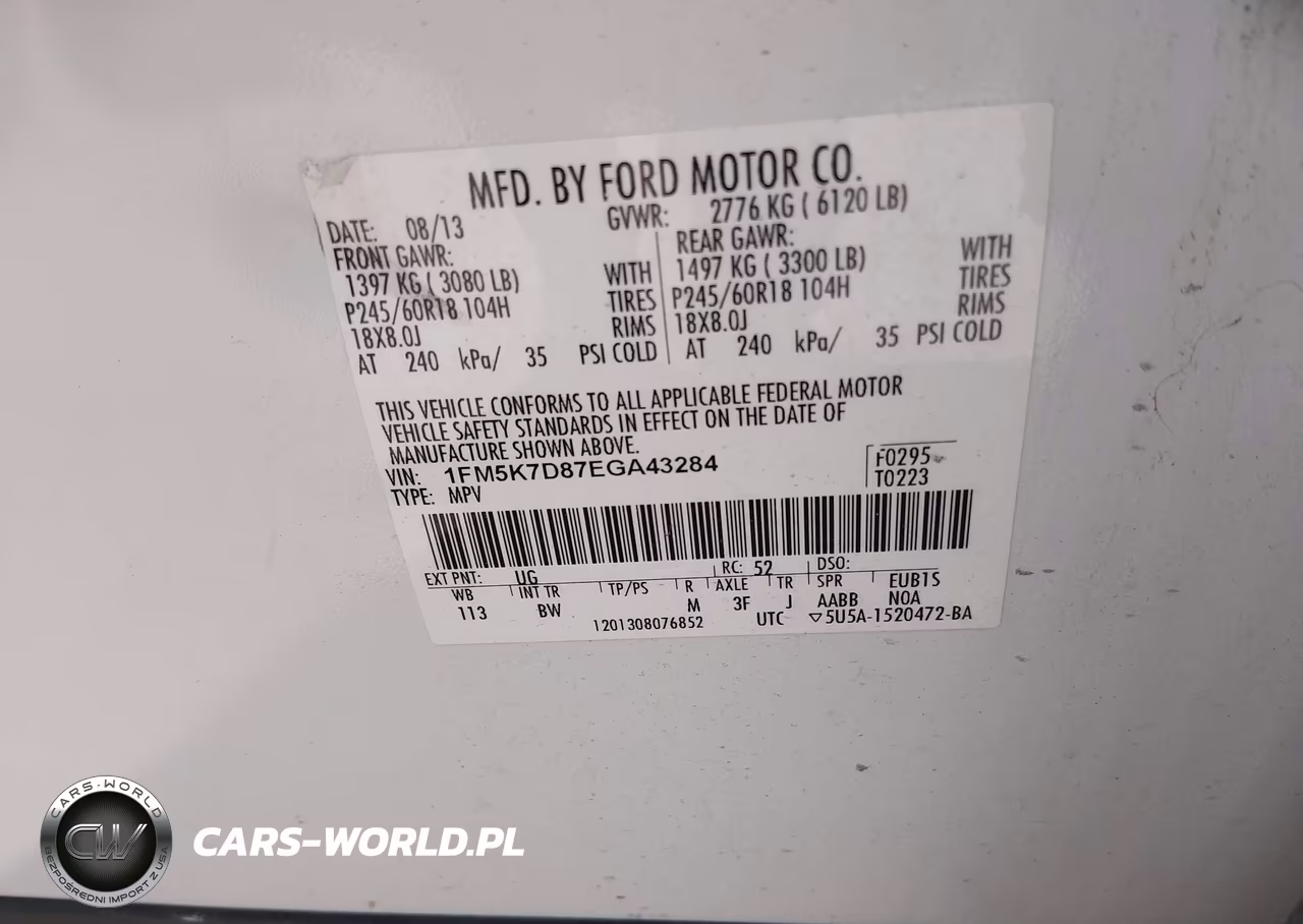 2014 Ford Explorer Xlt VIN:1FM5K7D87EGA43284 - 9