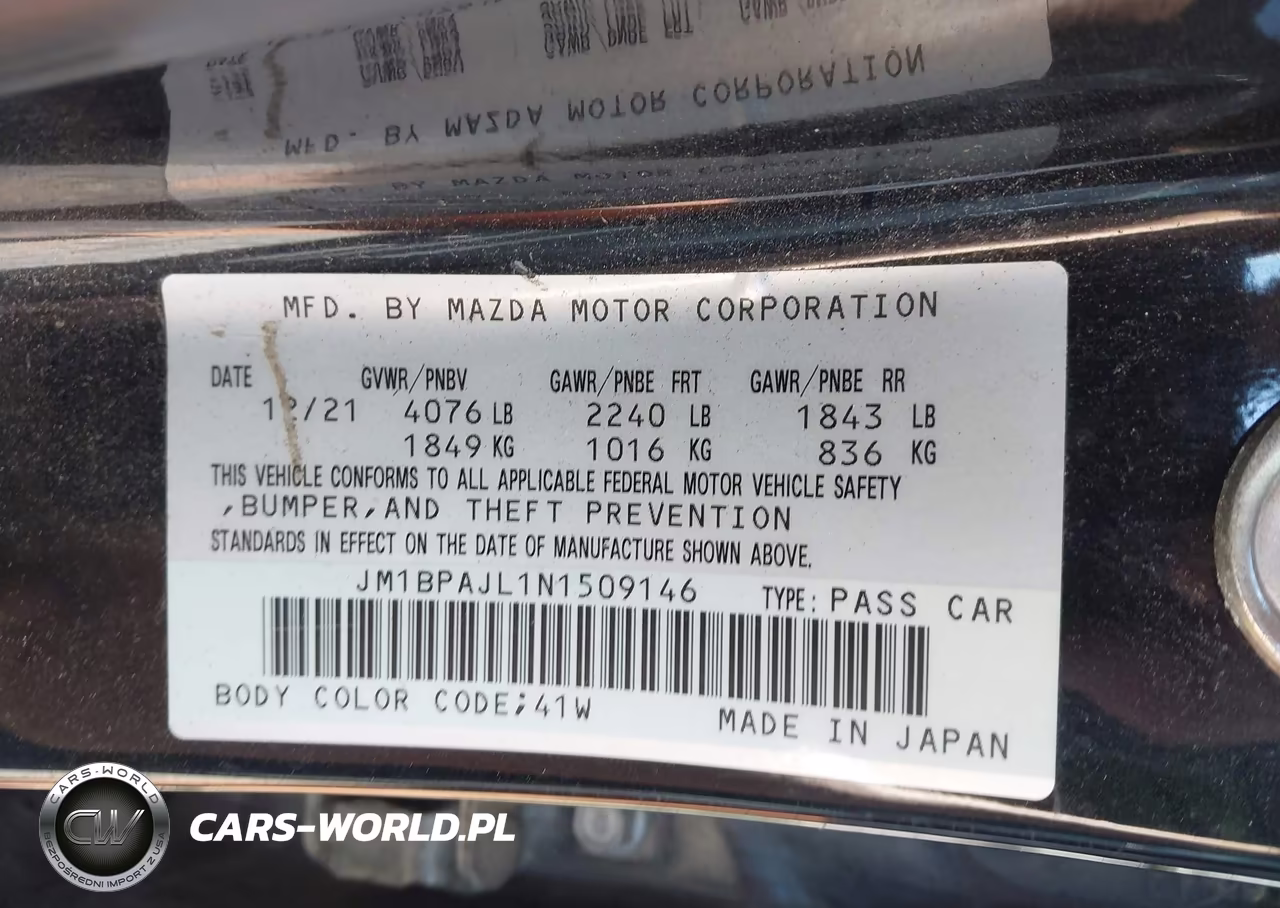 2022 Mazda Mazda3 2.5 S VIN:JM1BPAJL1N1509146 - 9
