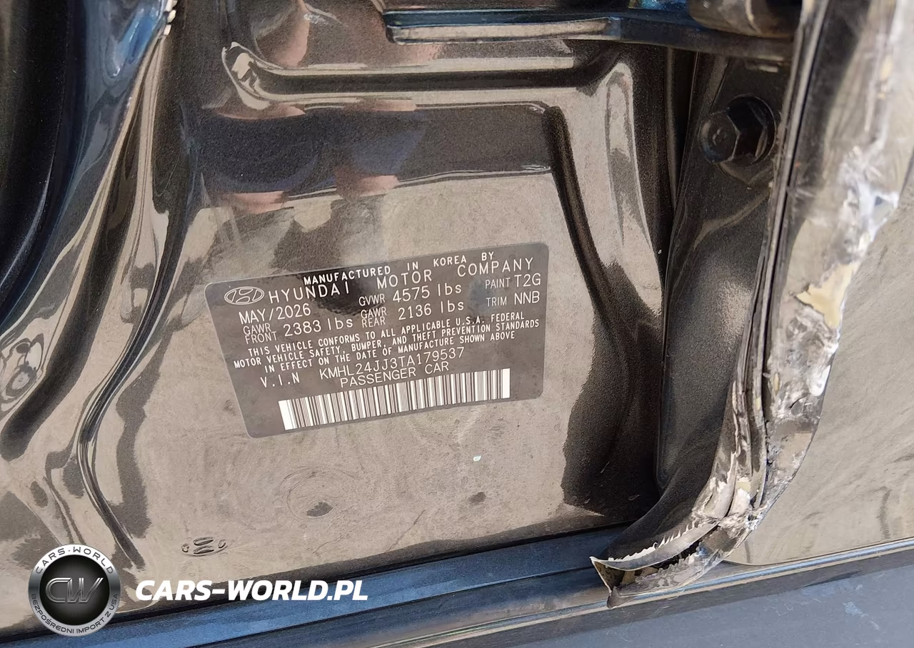 2026 Hyundai Sonata Hybrid Blue VIN:KMHL24JJ3TA179537 - 9