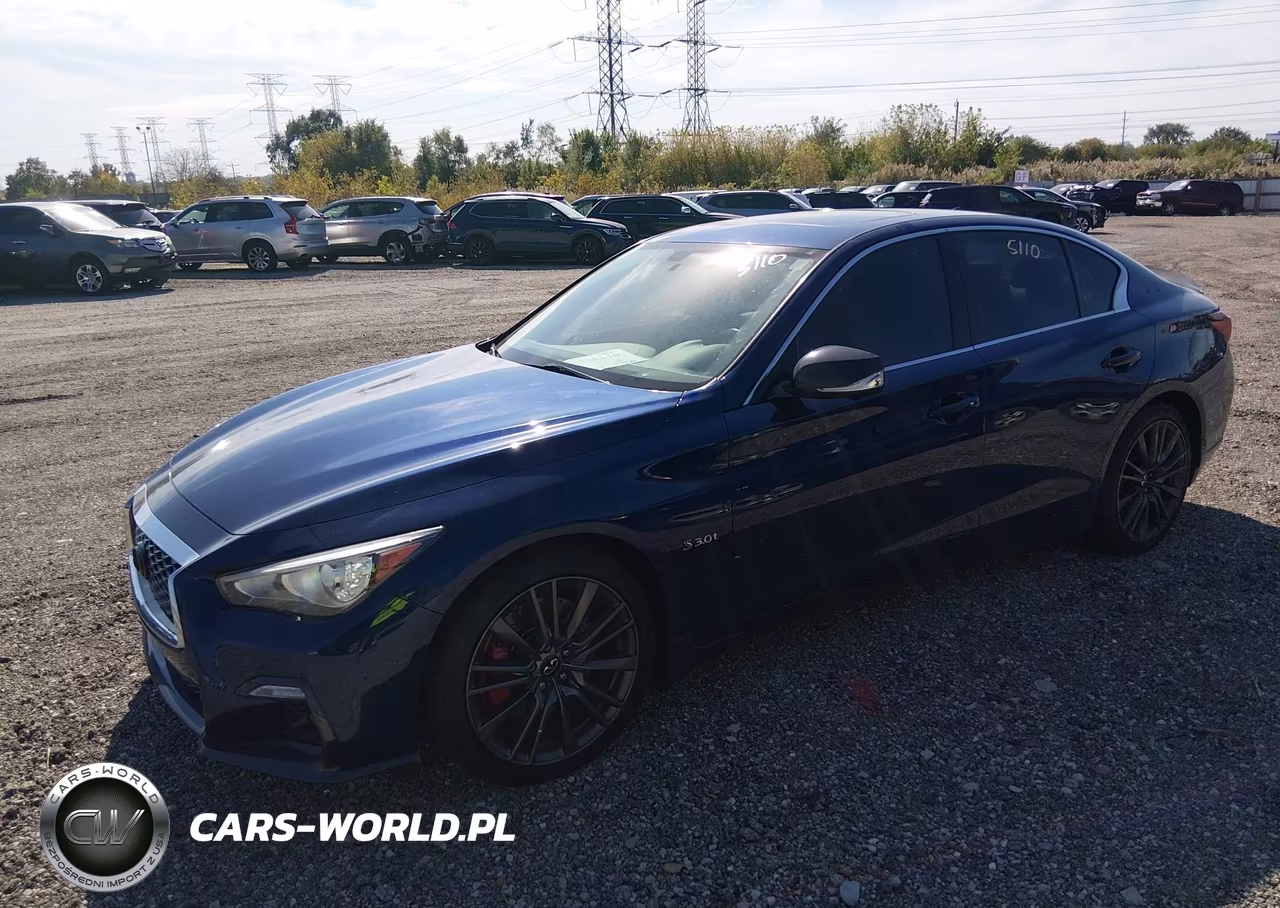 2019 Infiniti Q50 3.0T Red Sport 400 VIN:JN1FV7AR9KM830430 - 2