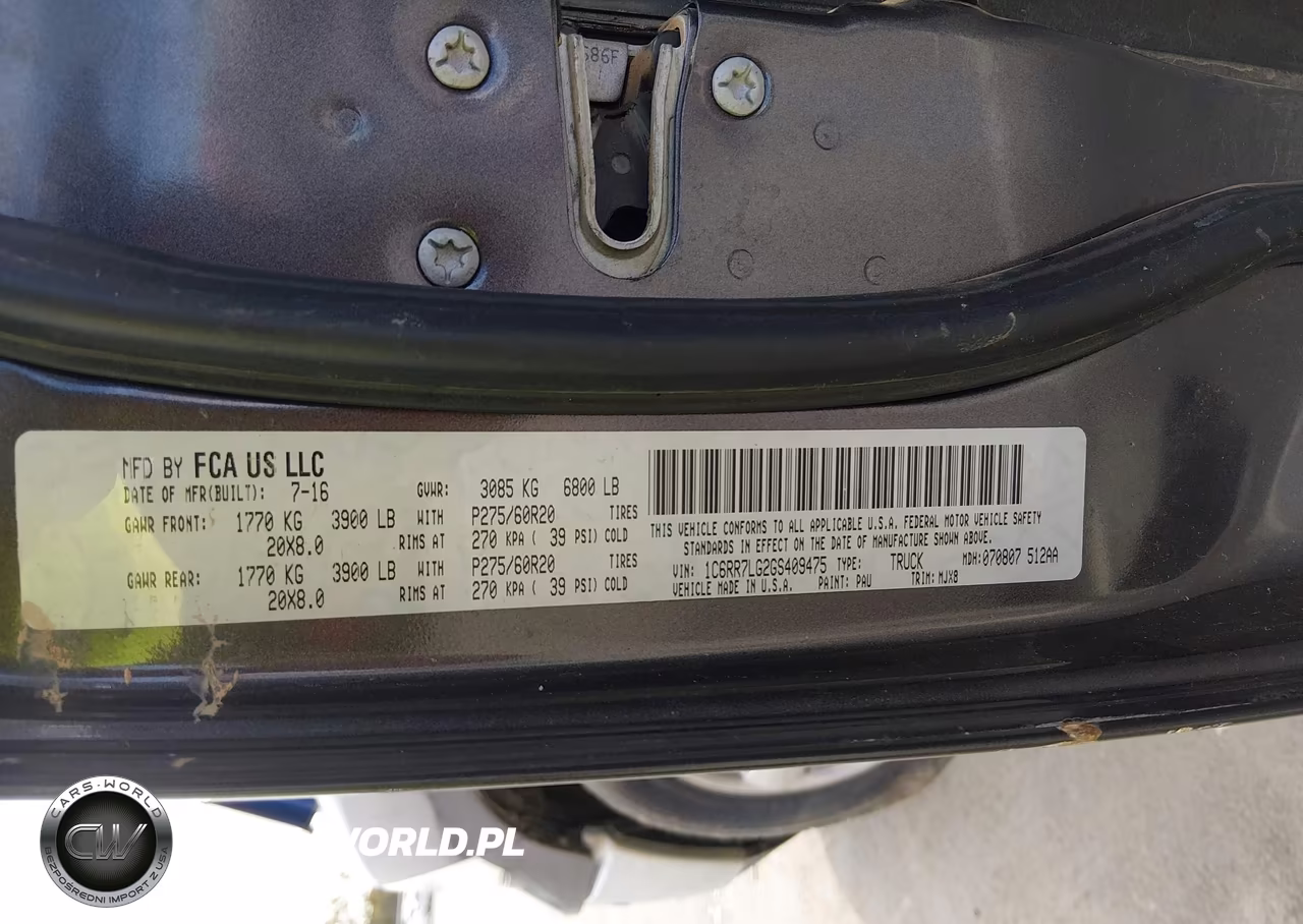 2016 Ram 1500 Big Horn VIN:1C6RR7LG2GS409475 - 9