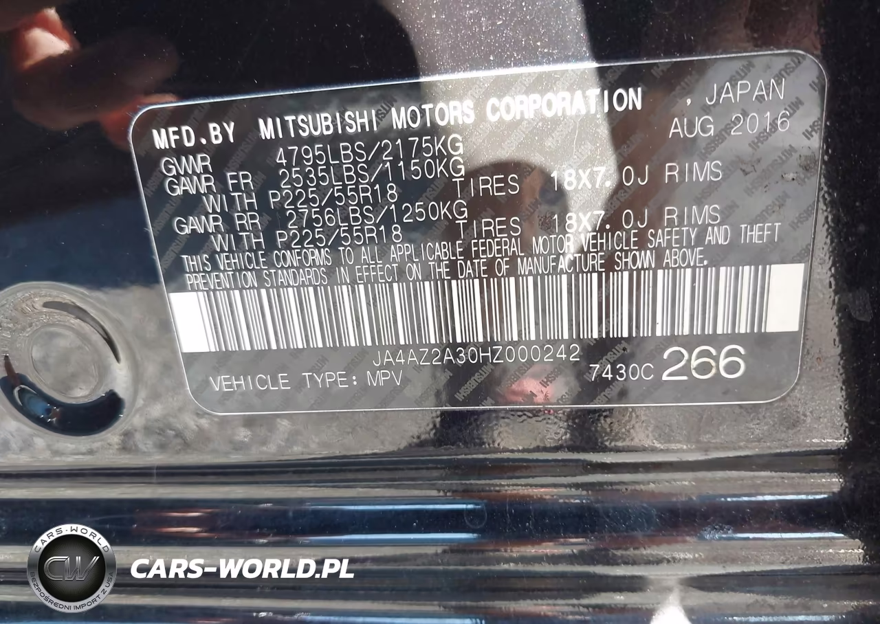2017 Mitsubishi Outlander Es VIN:JA4AZ2A30HZ000242 - 9