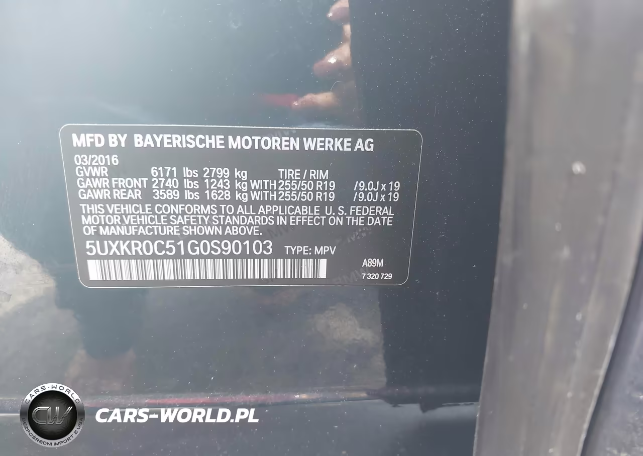 2016 BMW X5 xDrive35I VIN:5UXKR0C51G0S90103 - 9