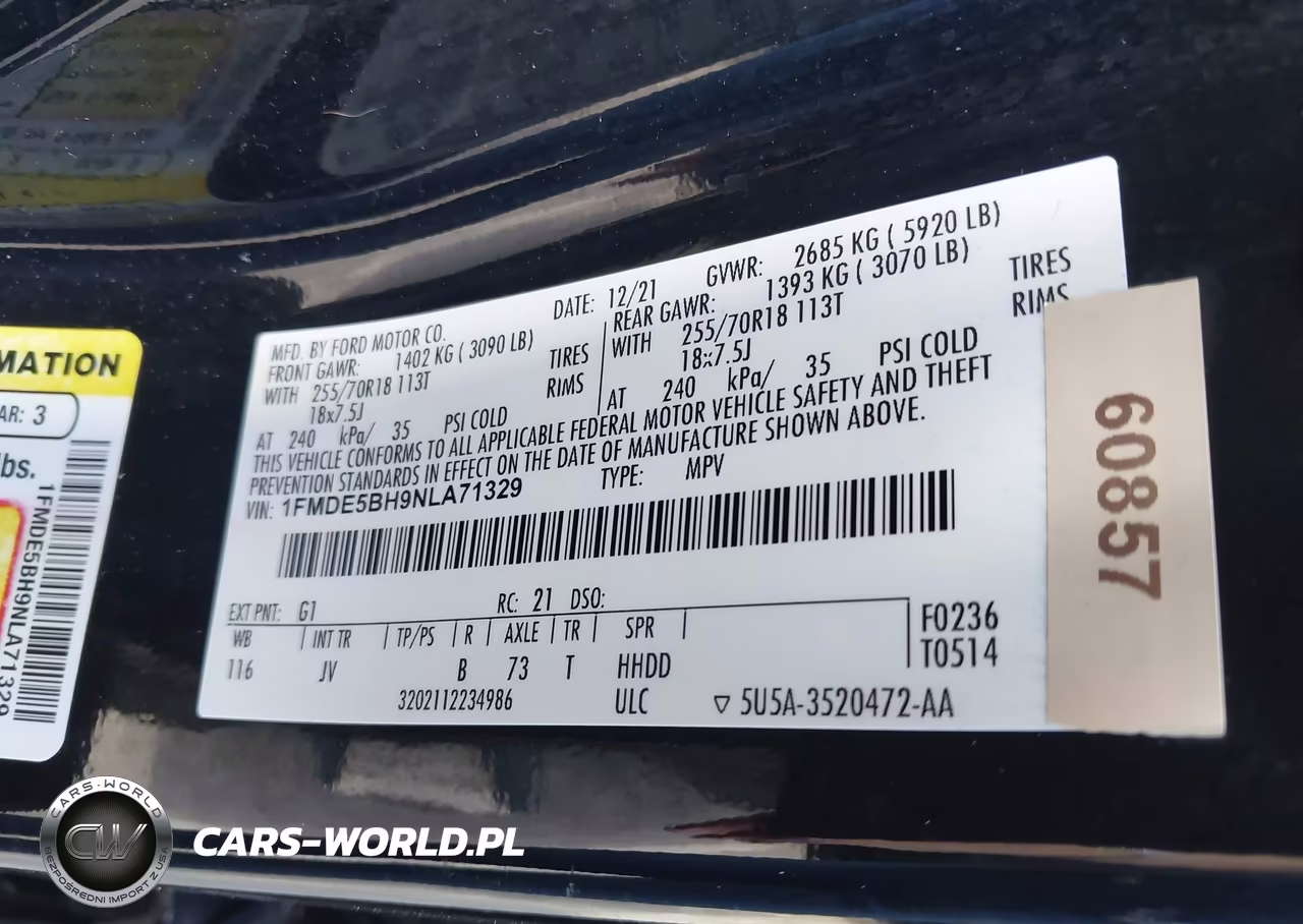 2022 Ford Bronco Outer Banks VIN:1FMDE5BH9NLA71329 - 9