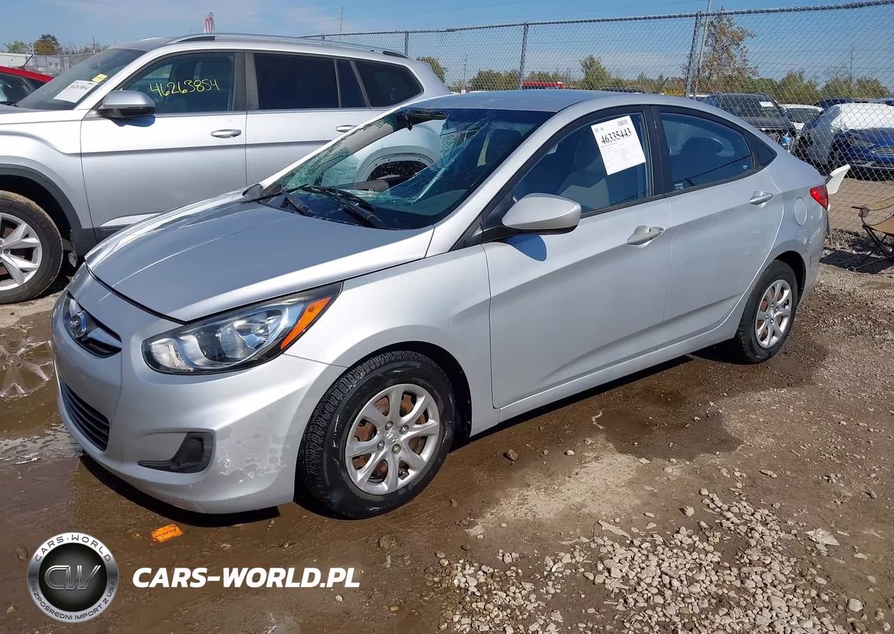 2013 Hyundai Accent Gls VIN:KMHCT4AE6DU551582 - 2