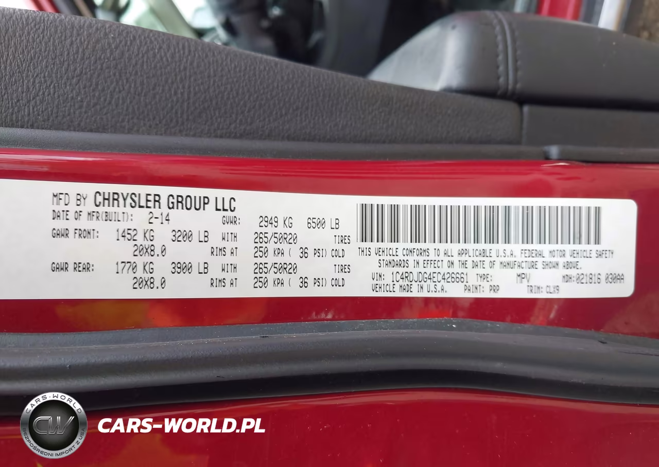 2014 Dodge Durango Limited VIN:1C4RDJDG4EC426661 - 9
