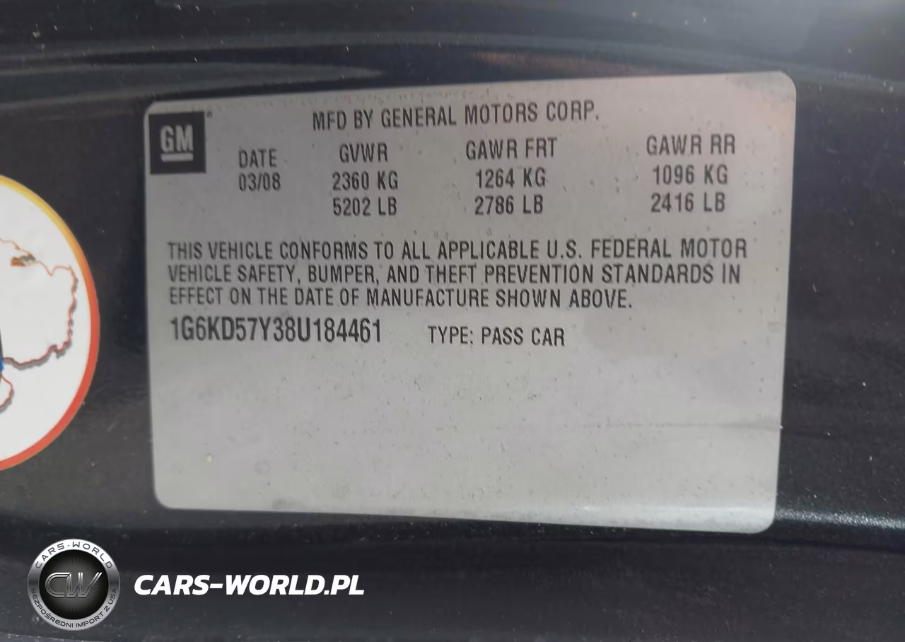 2008 Cadillac Dts 1Sb VIN:1G6KD57Y38U184461 - 9