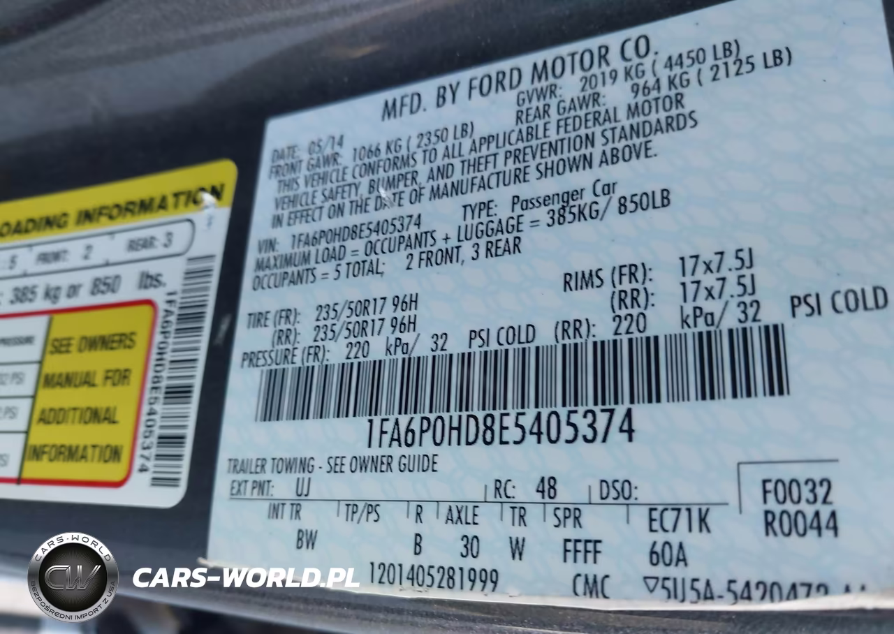 2014 Ford Fusion Se VIN:1FA6P0HD8E5405374 - 9