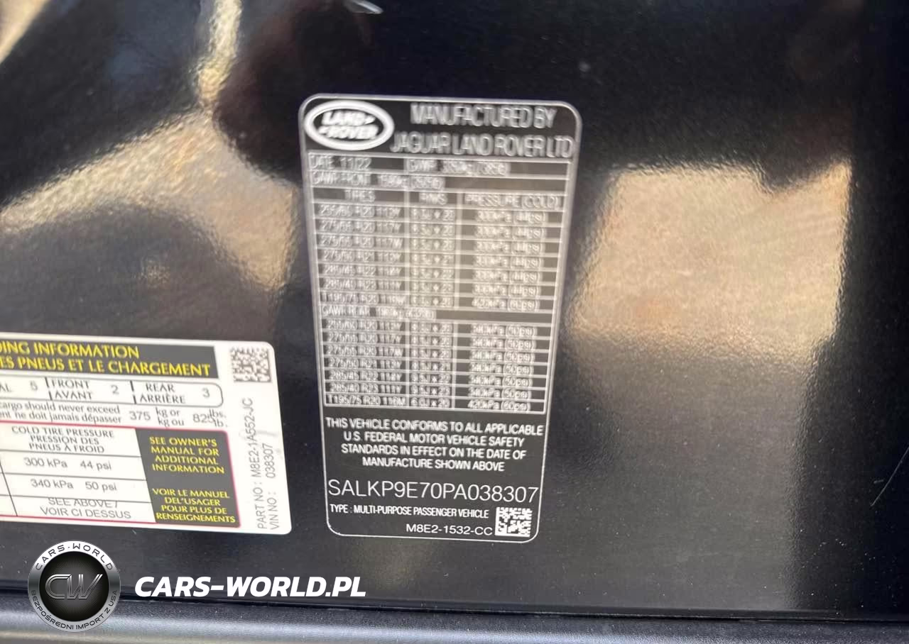 2023 Land Rover Range Rover P530 Se VIN:SALKP9E70PA038307 - 9