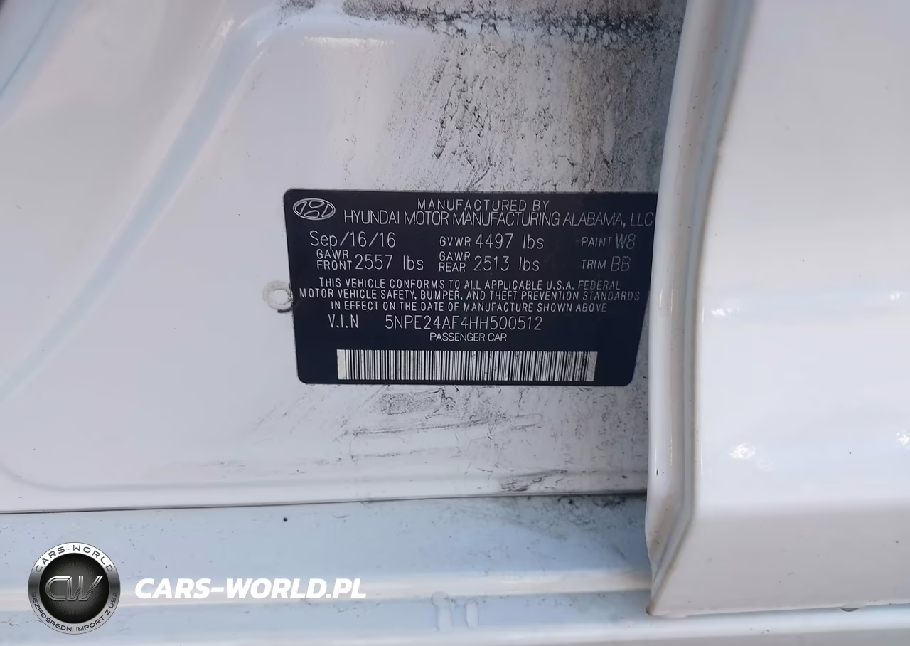 2017 Hyundai Sonata Se VIN:5NPE24AF4HH500512 - 9