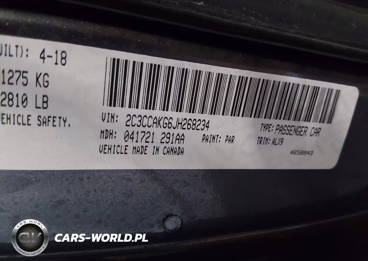 2018 Chrysler 300 Limited Awd VIN:2C3CCAKG6JH268234 - 9