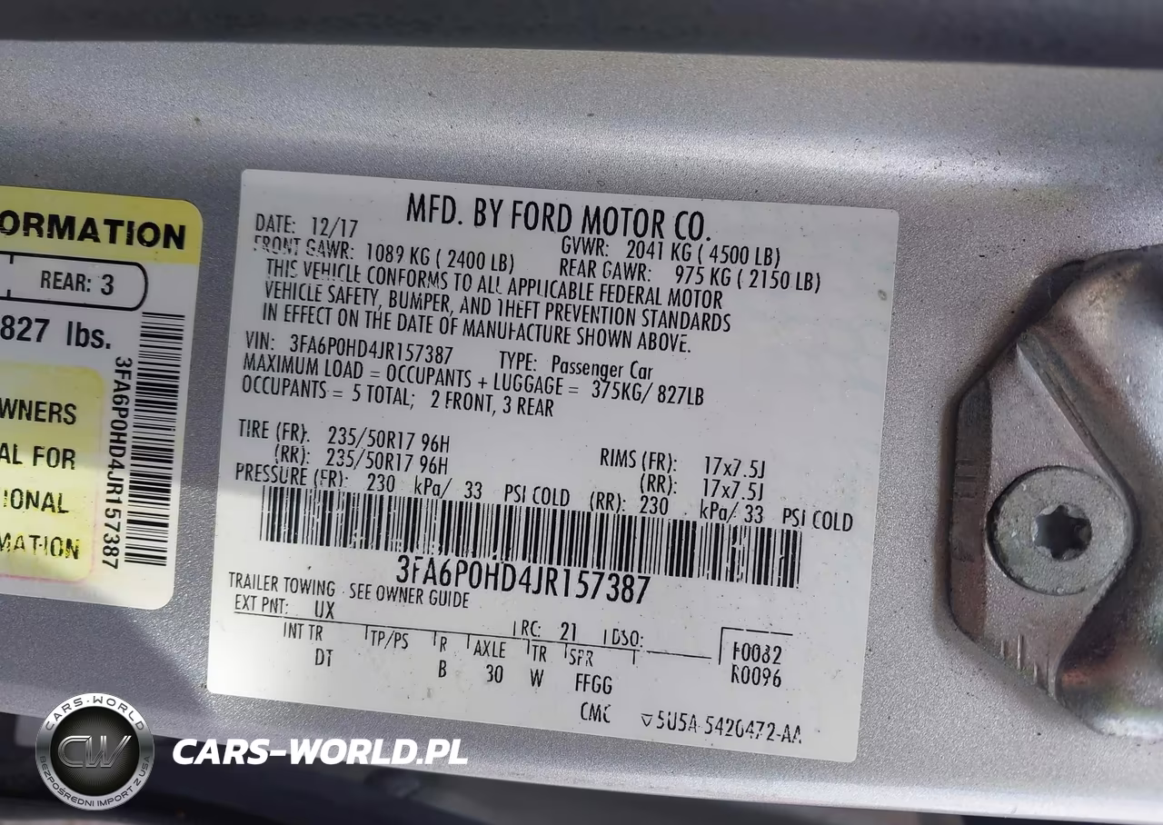 2018 Ford Fusion Se VIN:3FA6P0HD4JR157387 - 9