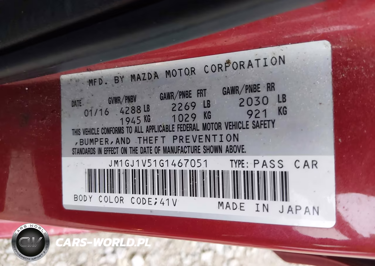2016 Mazda Mazda6 I Touring VIN:JM1GJ1V51G1467051 - 9