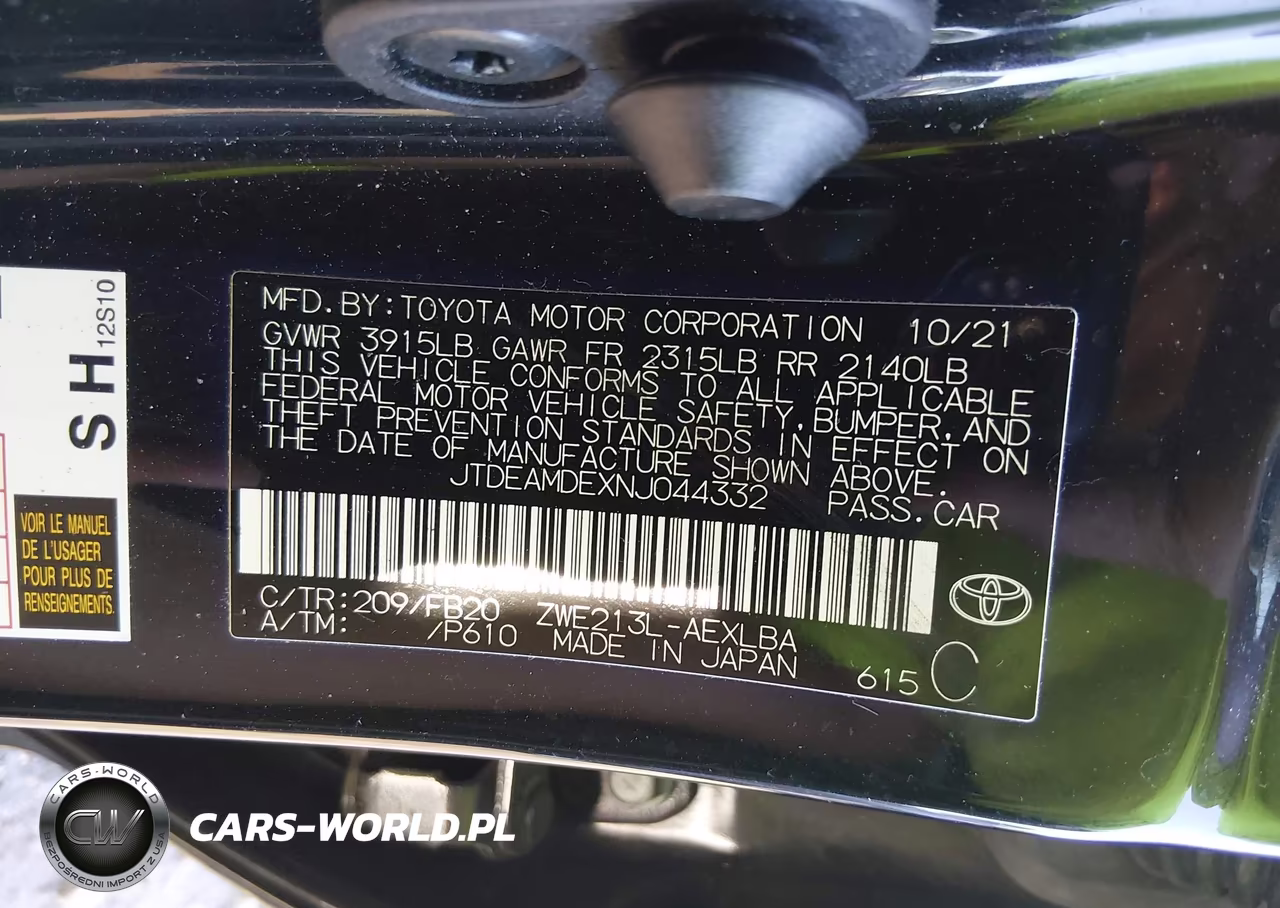 2022 Toyota Corolla Hybrid Le VIN:JTDEAMDEXNJ044332 - 9