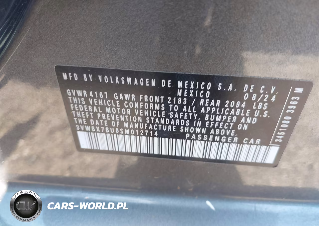 2025 Volkswagen Jetta 1.5T Sport VIN:3VWBX7BU6SM012714 - 9
