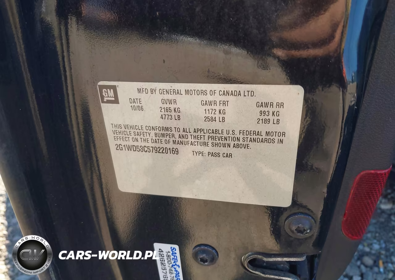2007 Chevrolet Impala Ss VIN:2G1WD58C579220169 - 9