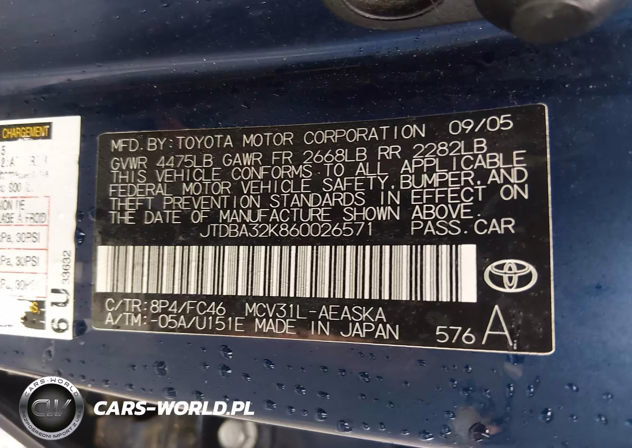 2006 Toyota Camry Se V6 VIN:JTDBA32K860026571 - 9