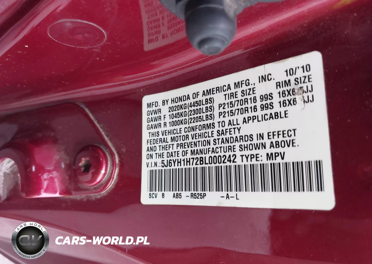 2011 Honda Element Ex VIN:5J6YH1H72BL000242 - 9