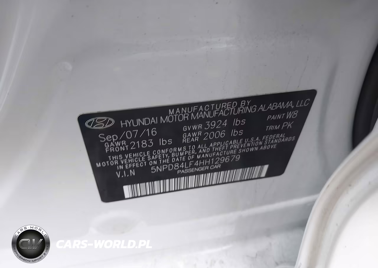 2017 Hyundai Elantra Se VIN:5NPD84LF4HH129679 - 9