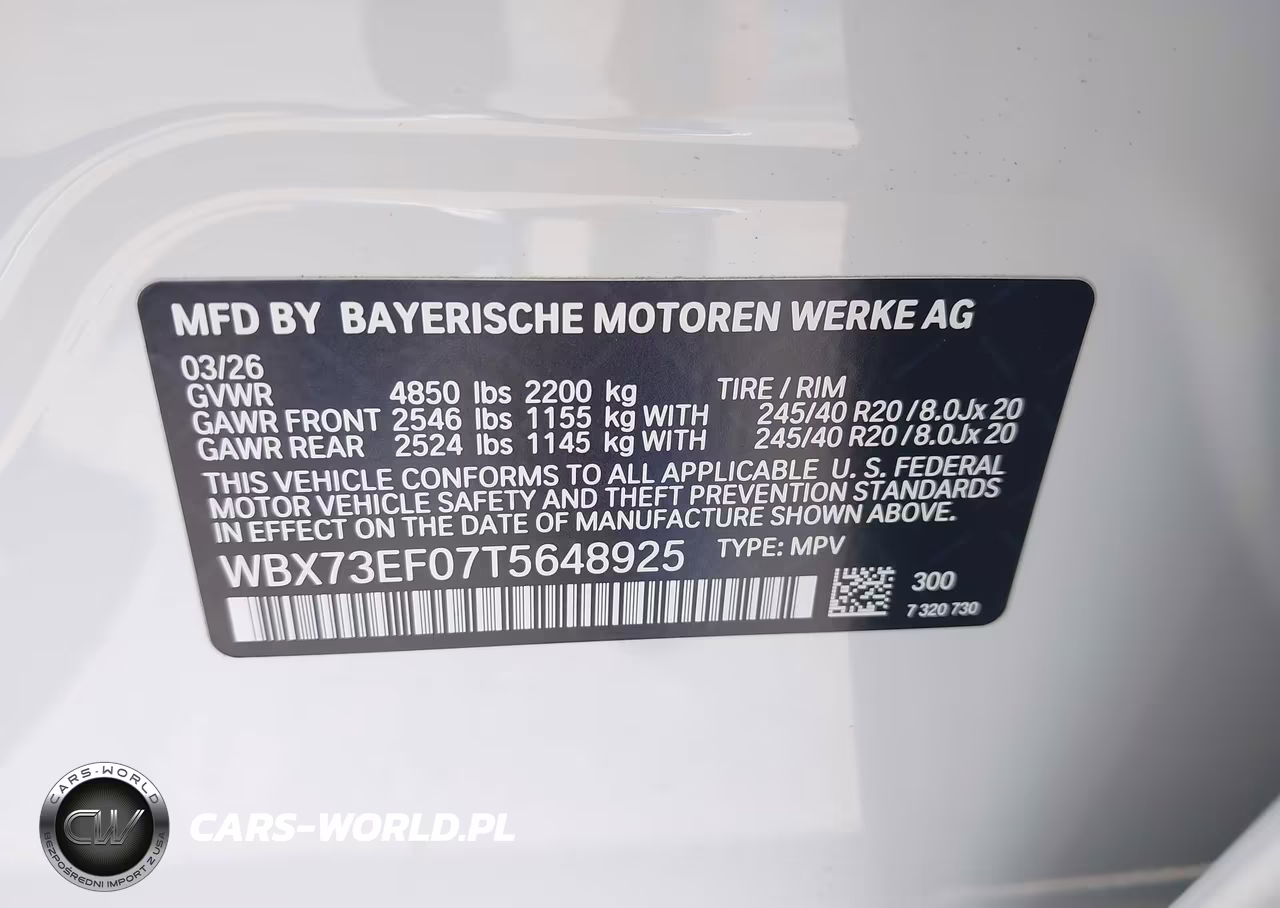 2026 BMW X1 xDrive28I VIN:WBX73EF07T5648925 - 9