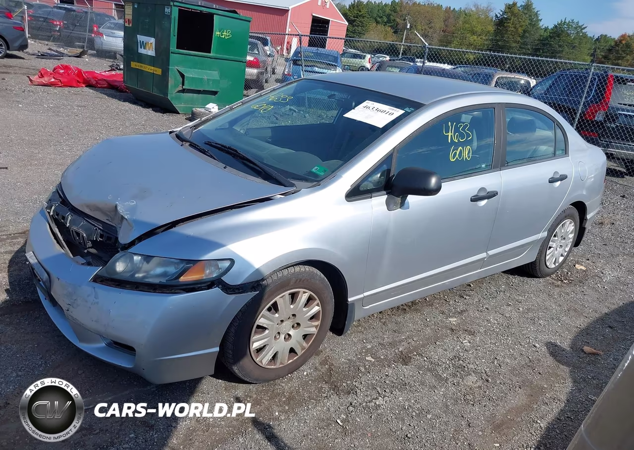 2009 Honda Civic Vp VIN:19XFA16369E021163 - 2