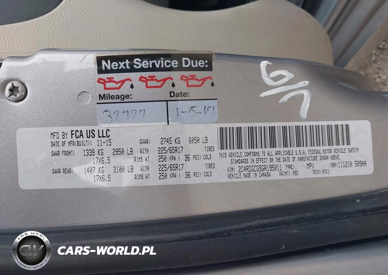 2016 Dodge Grand Caravan Sxt VIN:2C4RDGCG5GR195011 - 9