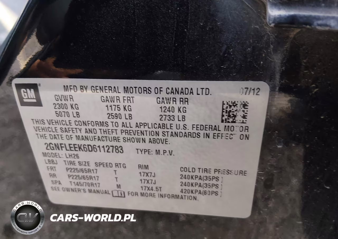 2013 Chevrolet Equinox 1Lt VIN:2GNFLEEK6D6112783 - 9