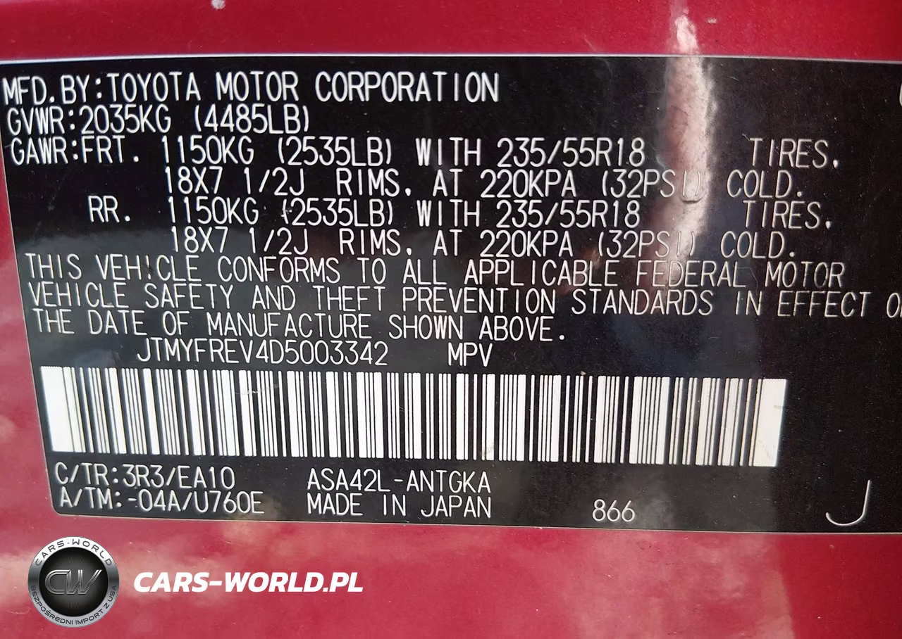 2013 Toyota Rav4 Limited VIN:JTMYFREV4D5003342 - 9