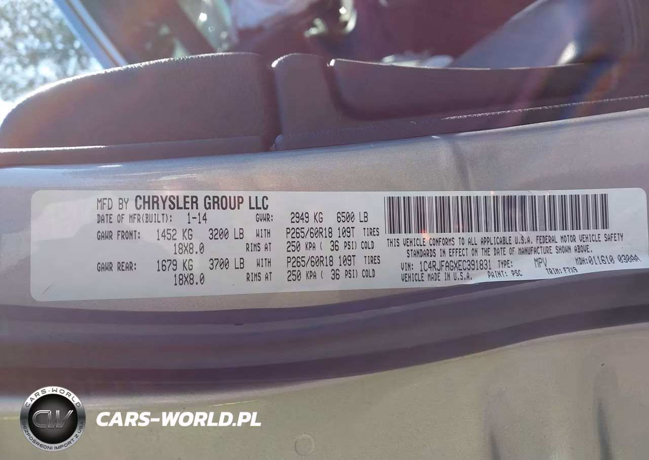 2014 Jeep Grand Cherokee Laredo VIN:1C4RJFAGXEC391831 - 9
