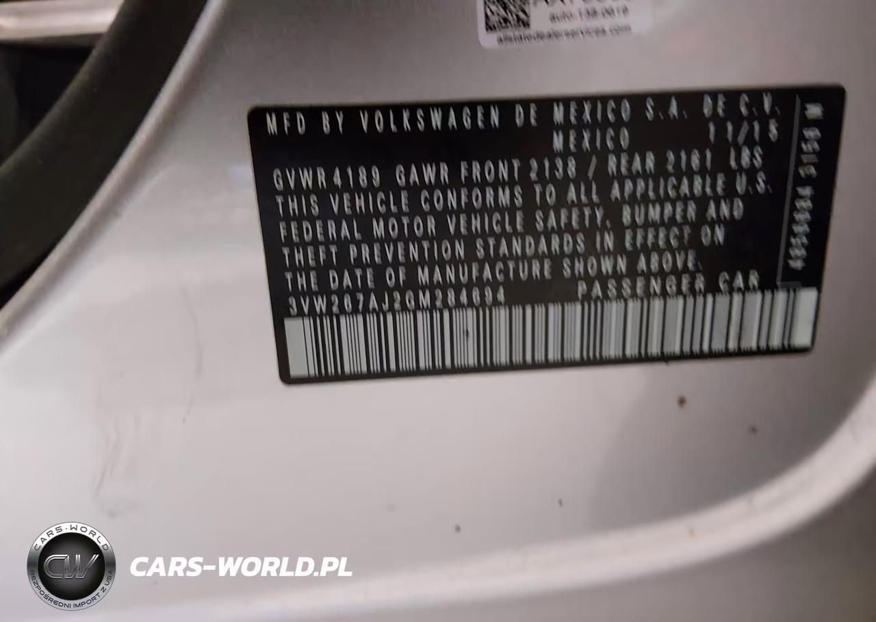 2016 Volkswagen Jetta 1.4T S VIN:3VW267AJ2GM284694 - 9