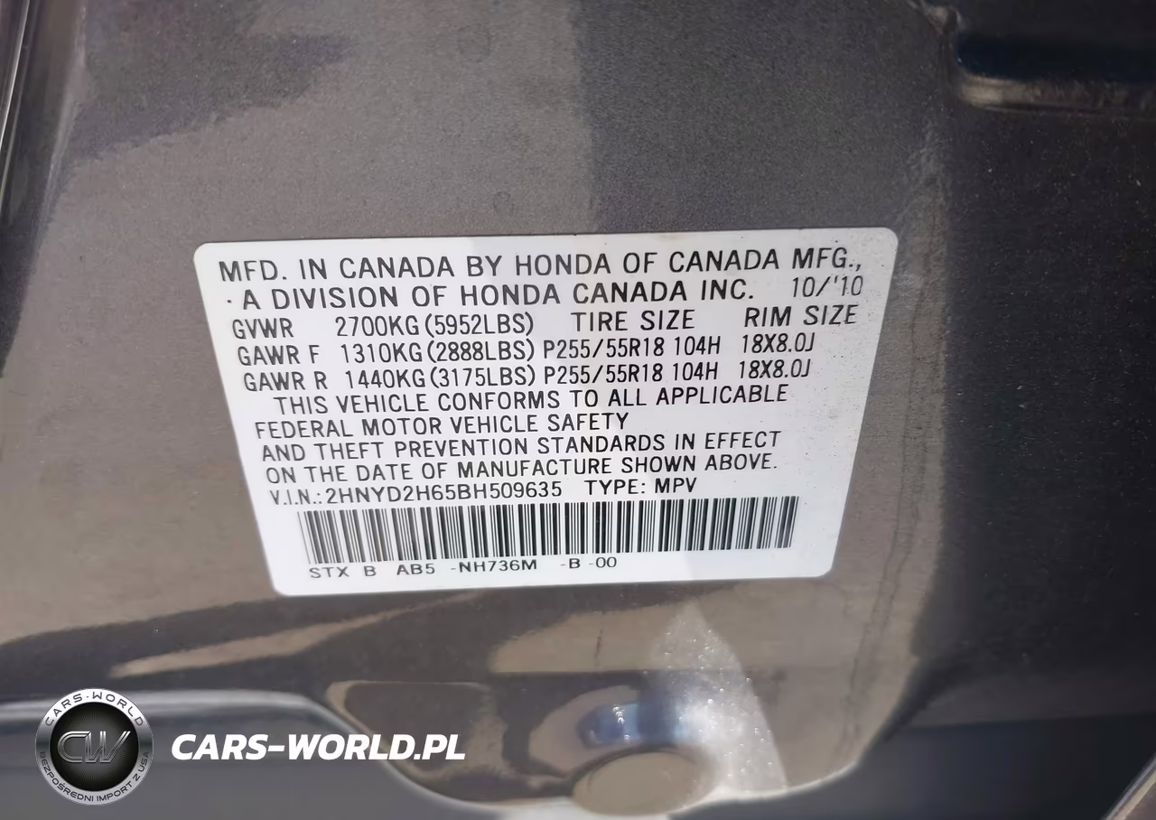 2011 Acura Mdx Technology Package VIN:2HNYD2H65BH509635 - 9
